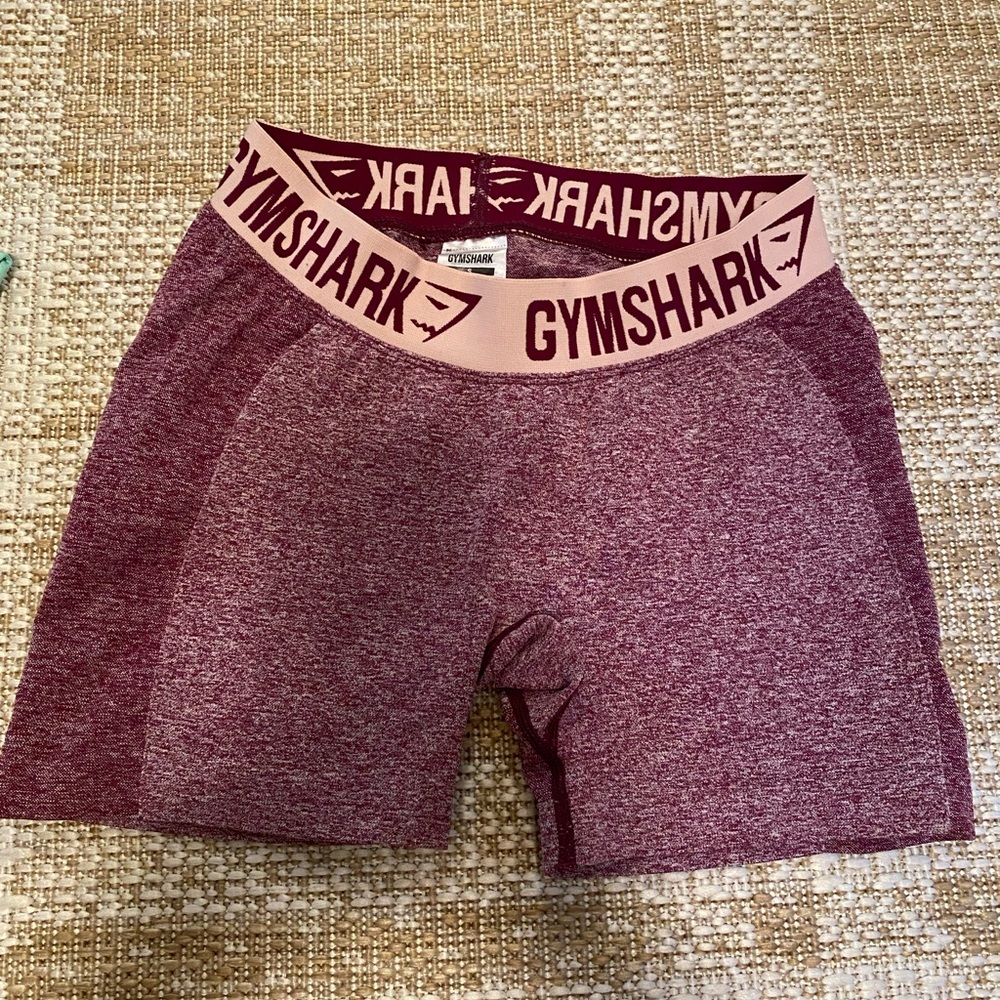 Pink gym shark shorts